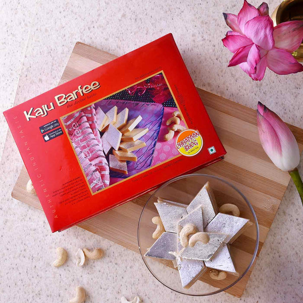 Delicious Mithai Boxes Of Besan Laddoo & Kaju Barfi