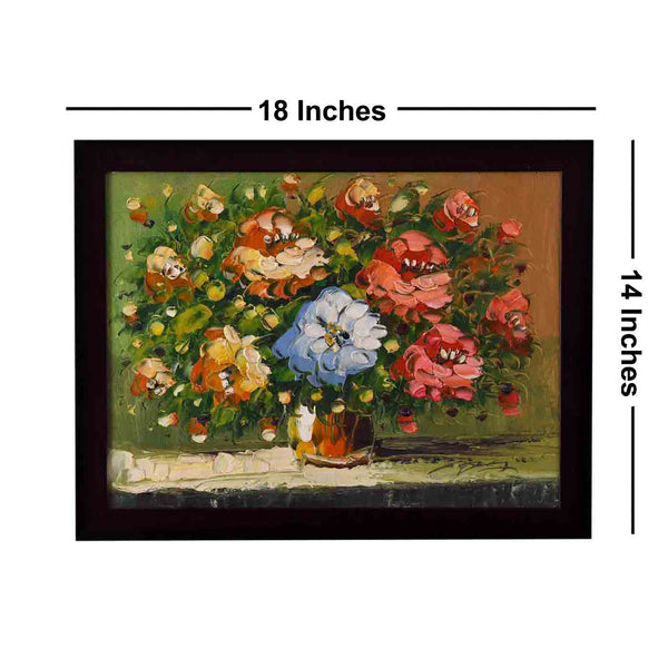 Sensational Flower Canvas Painting (18*14 Inches)