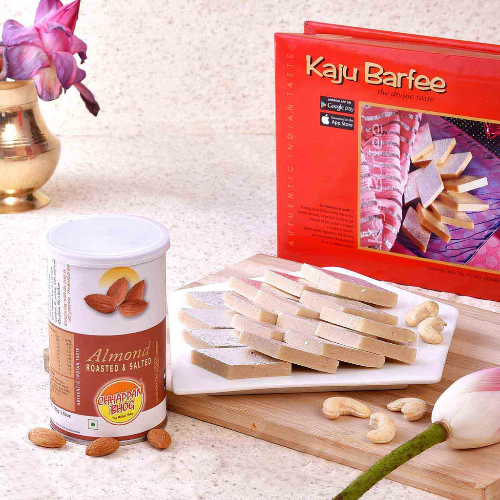 Super Combo Of Kaju Barfi & Almond Can