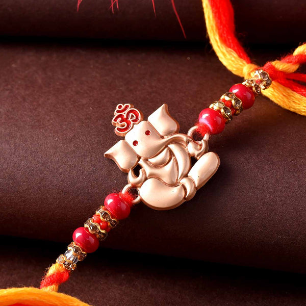 Lord Ganesha Elegant Beads Rakhi