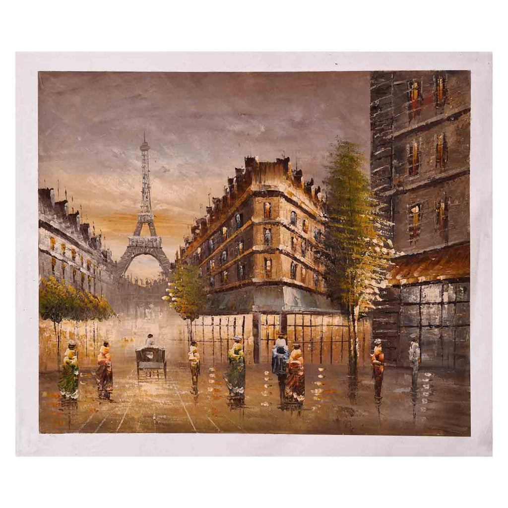 Panoramic Paris Street Painting