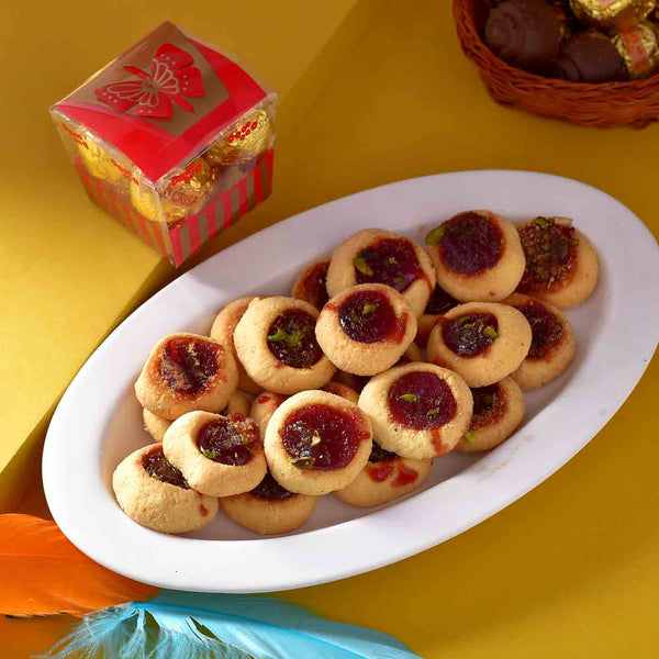 Unique Airplane Rakhi With Cookies & Chocolate