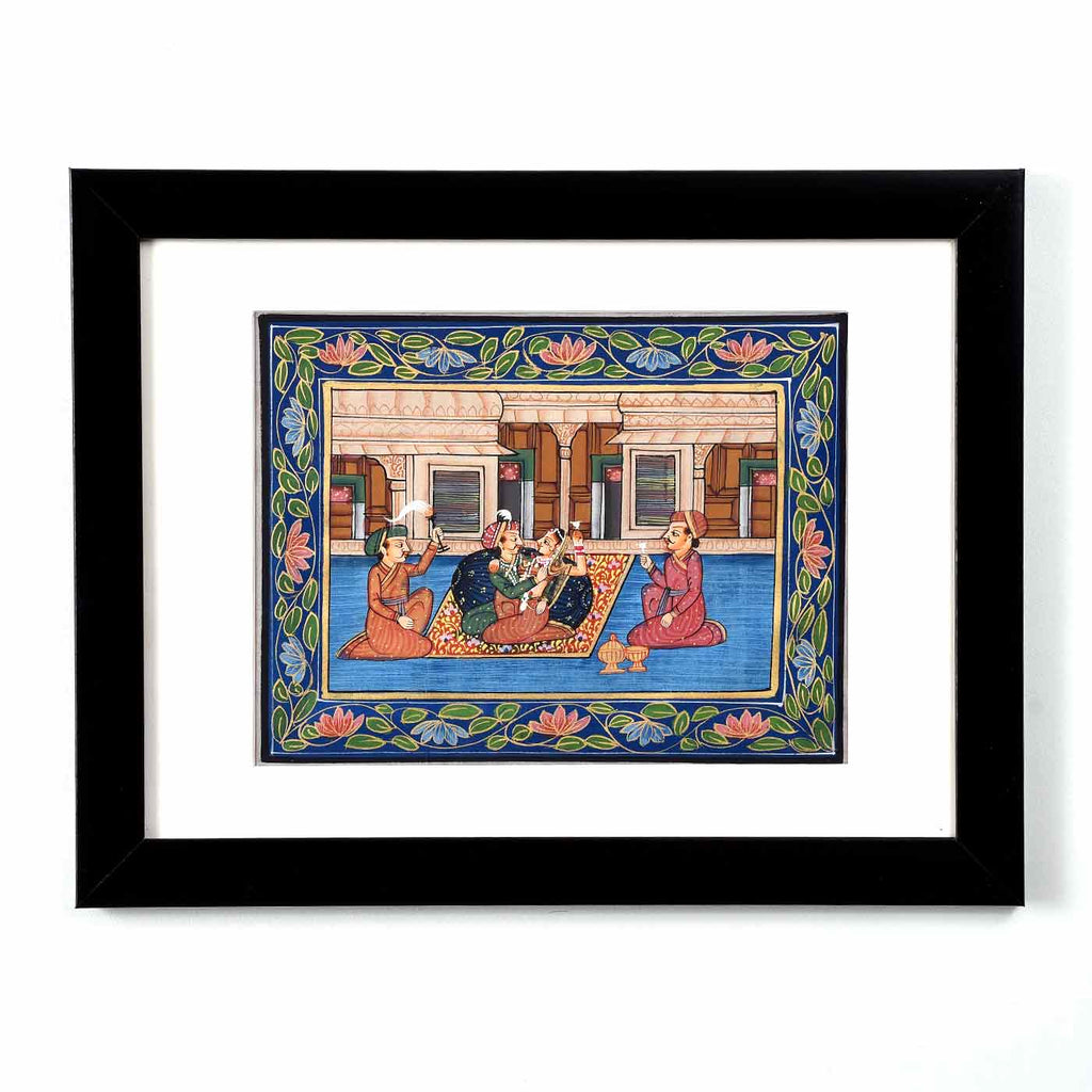Fascinating Mughal Era Framed Painting (13.5*10.5 Inches)