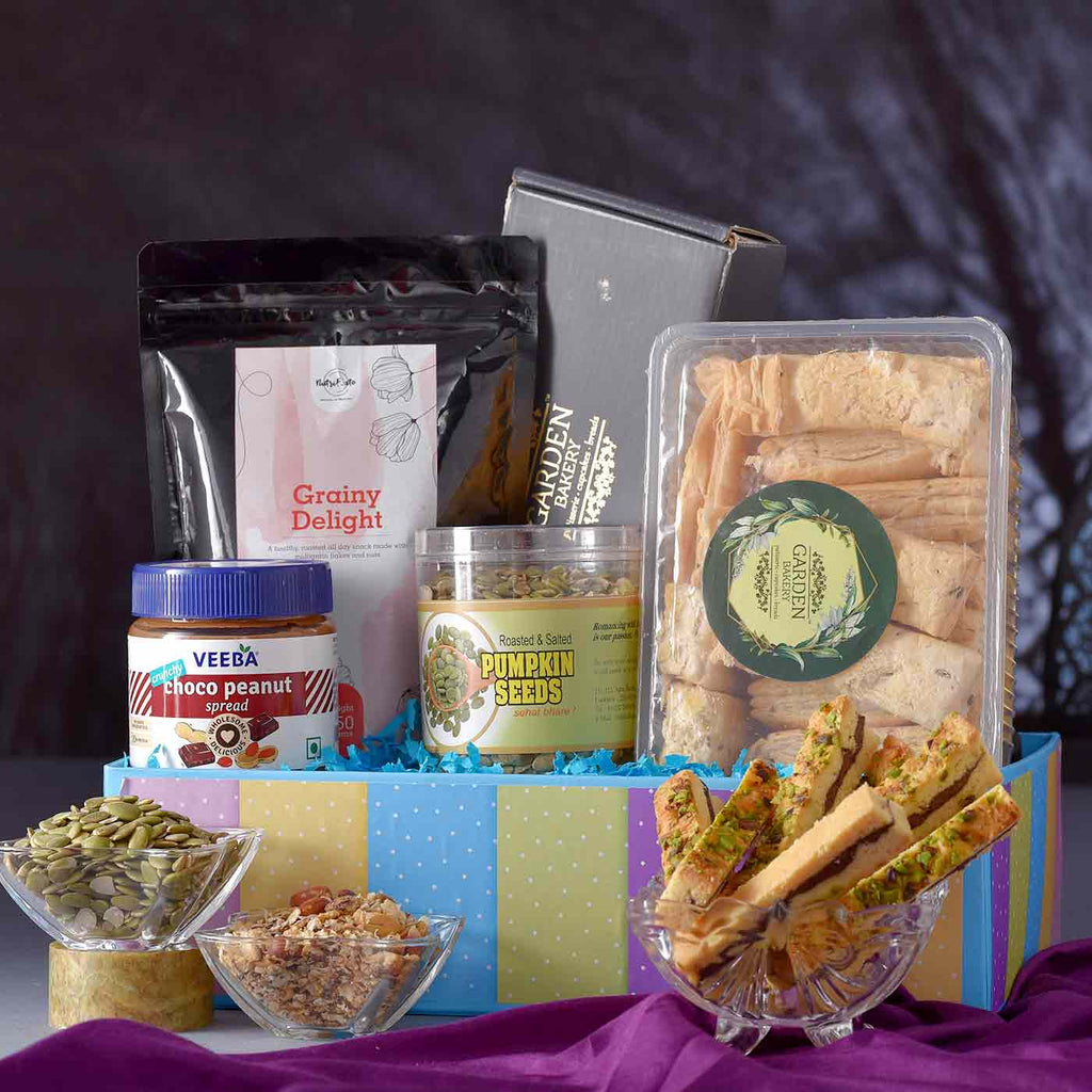 Nutritive Confectionery Hamper Of Savoury Nibbles