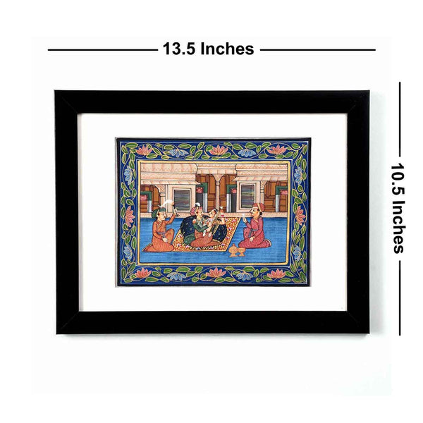 Fascinating Mughal Era Framed Painting (13.5*10.5 Inches)