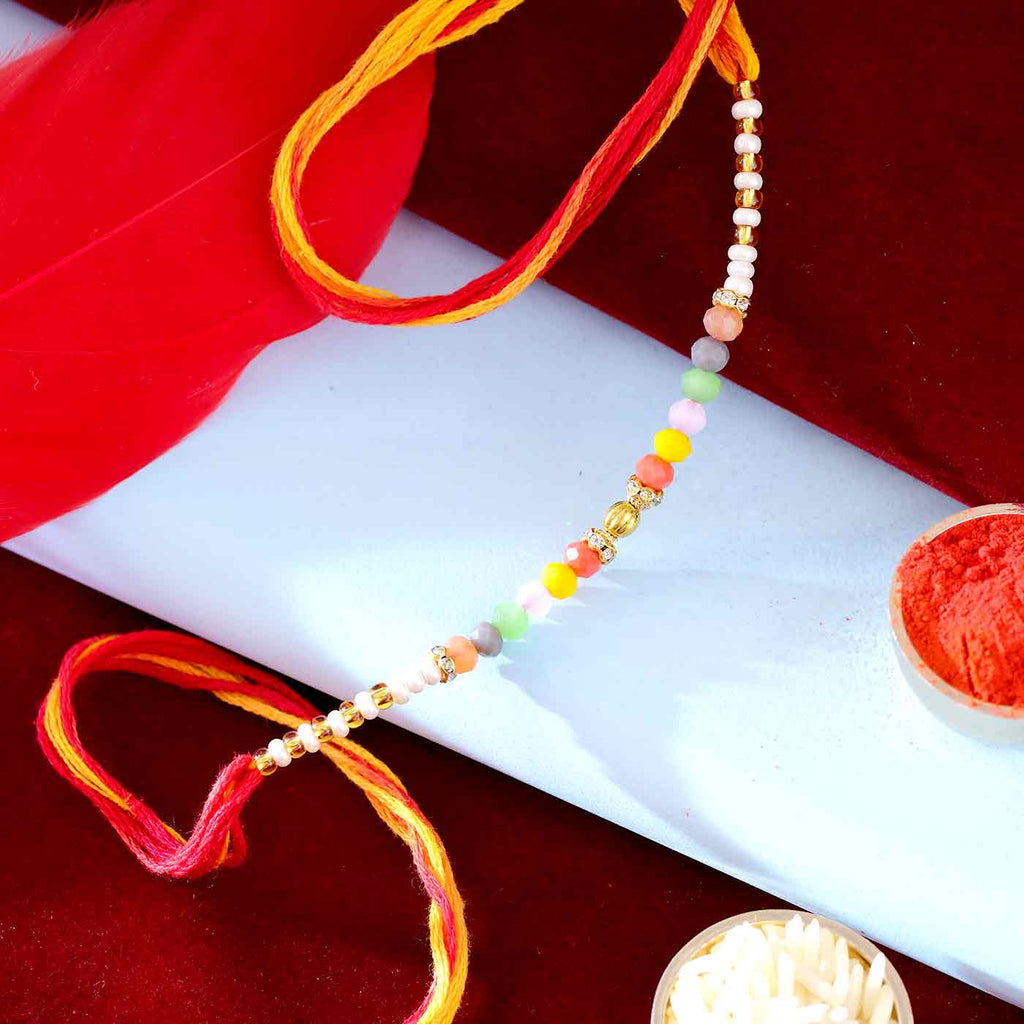 Colorful Beads Rakhi