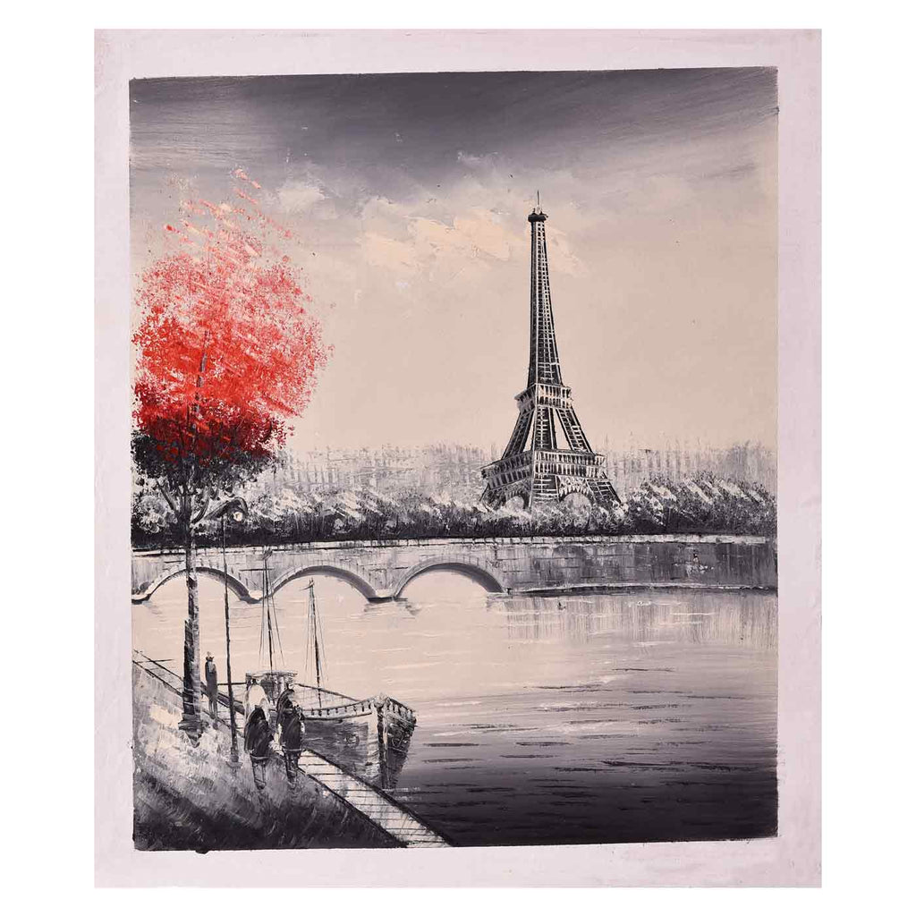 Eiffel On Paris Vintage Painting