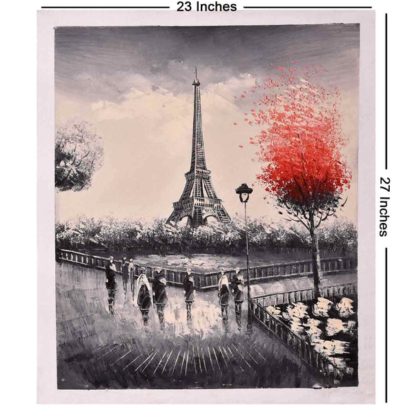 Grandeur Of Eiffel Vintage Painting