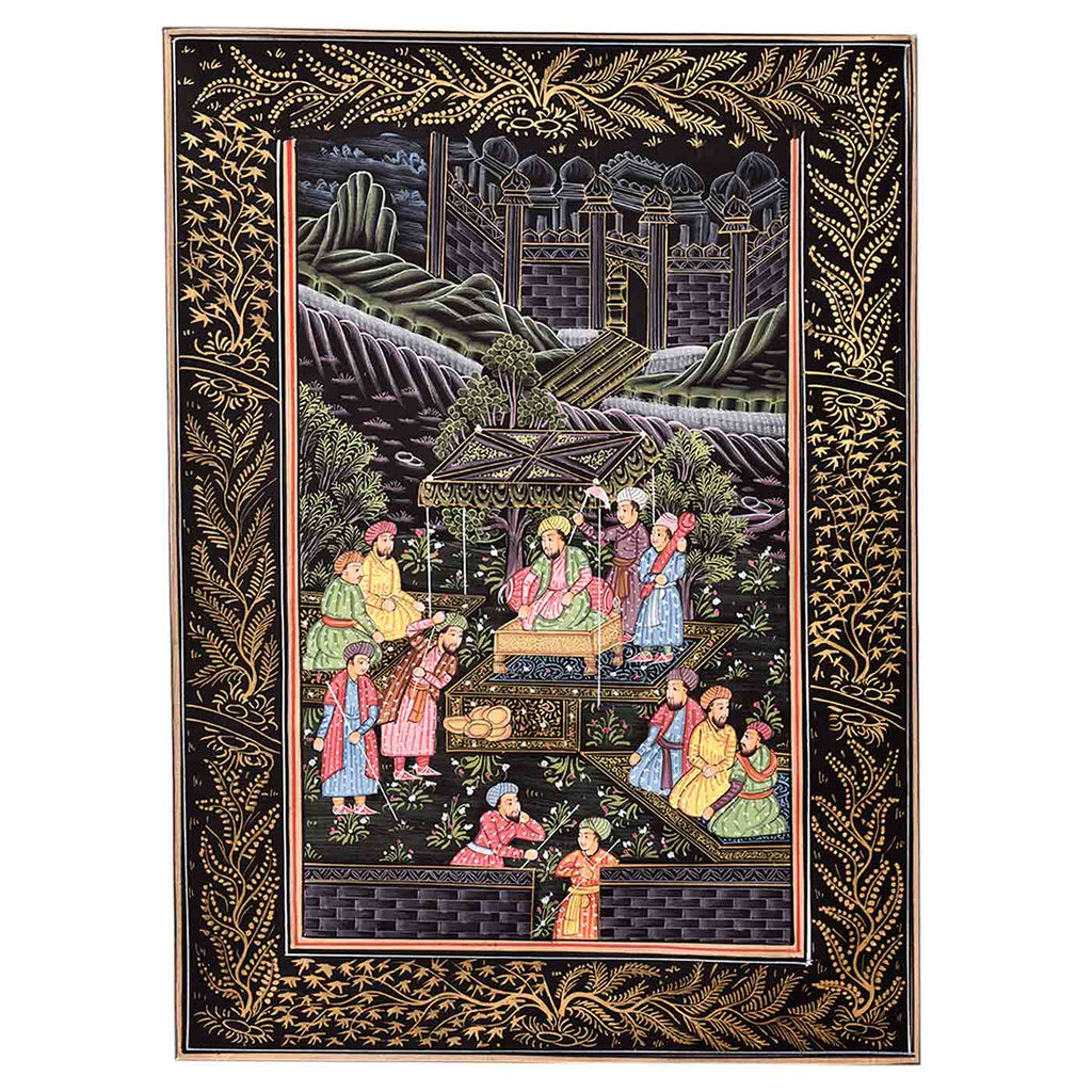 Mughal Backyard Luxury Painting (14*19 Inches)