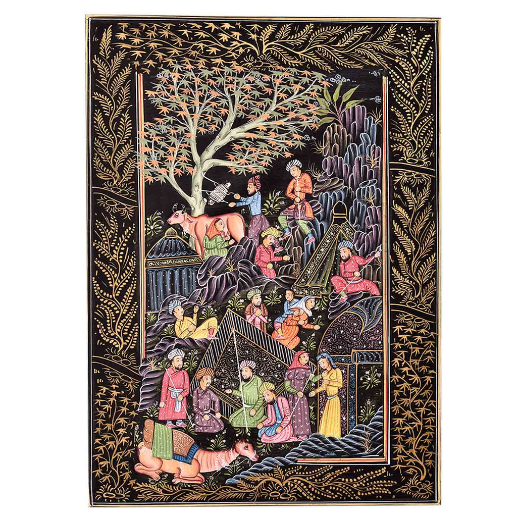 Classic Vagabond Mughal Painting (14*19 Inches)