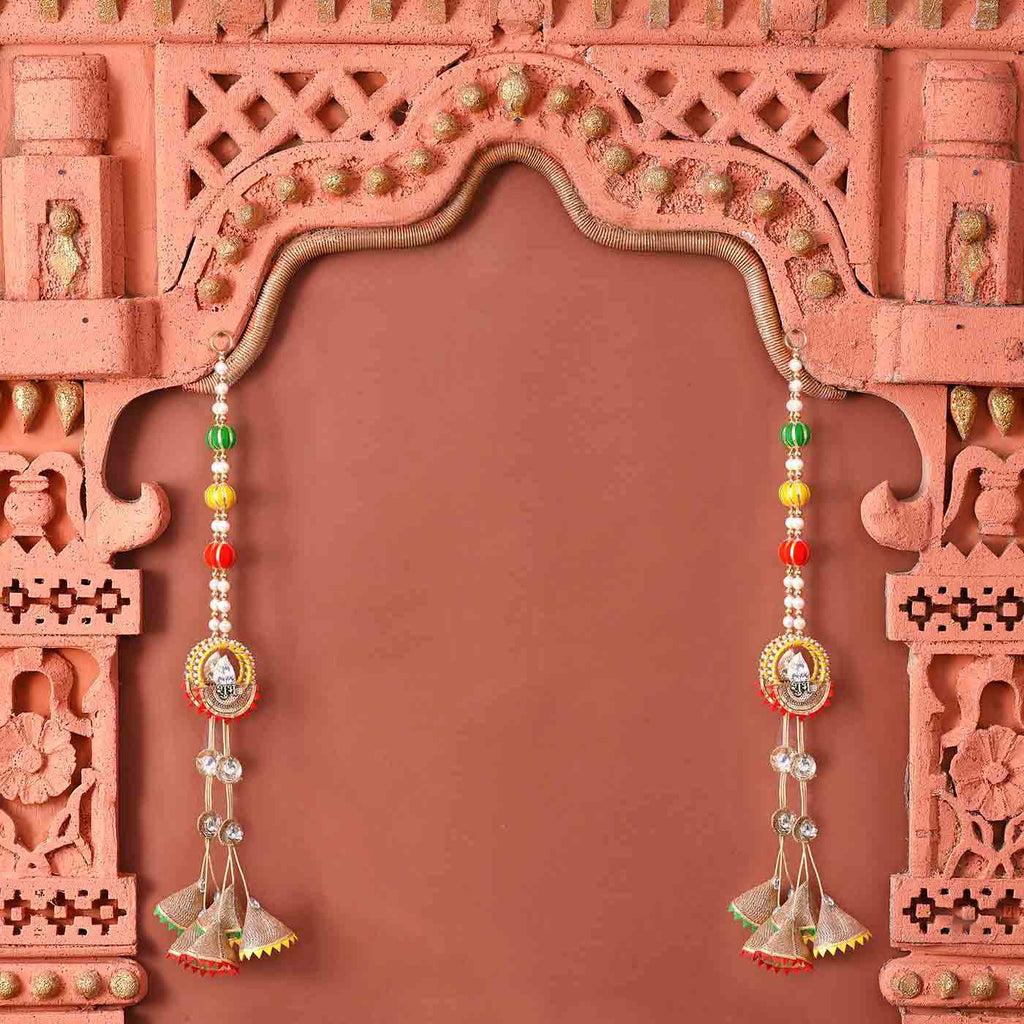 Alluring Bandhanwar In Zari, Pearls & Gota Work