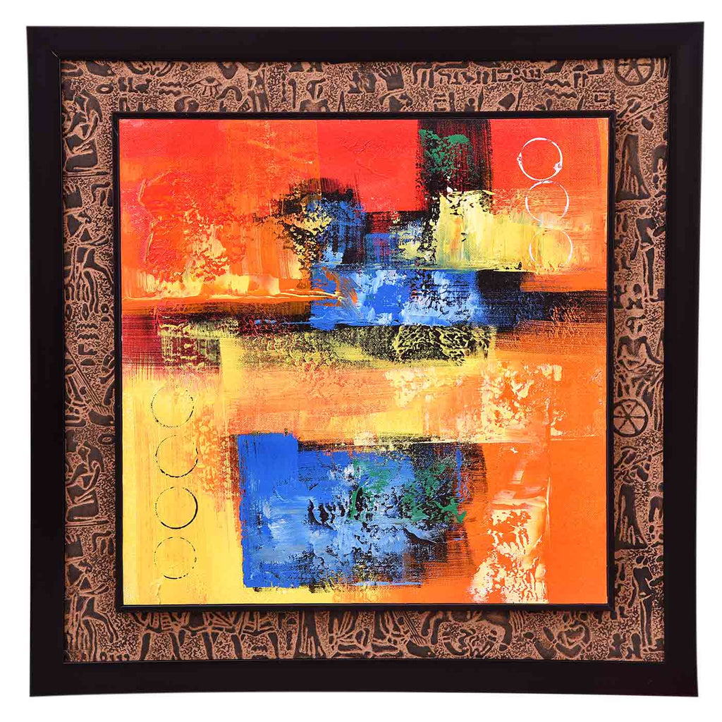 Evocative Abstract Canvas Painting (Framed)