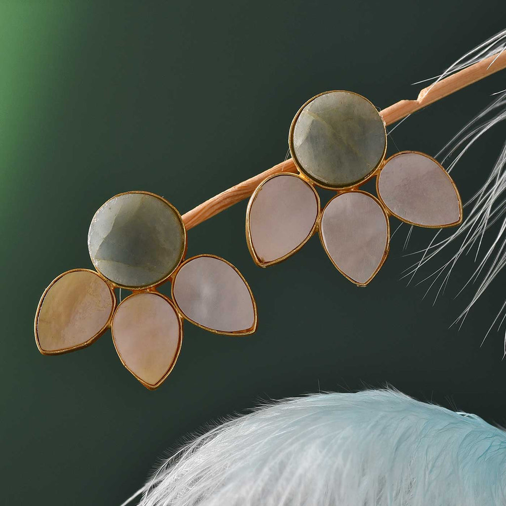 Flower Power Pear Shaped Earrings