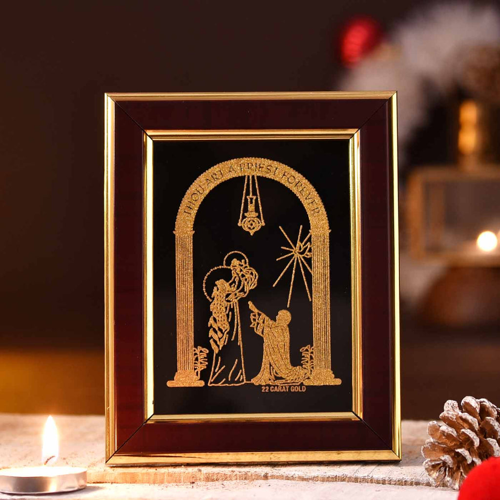 Priest Frame Priest Forever Jesus Gold Frame – TOKENZ