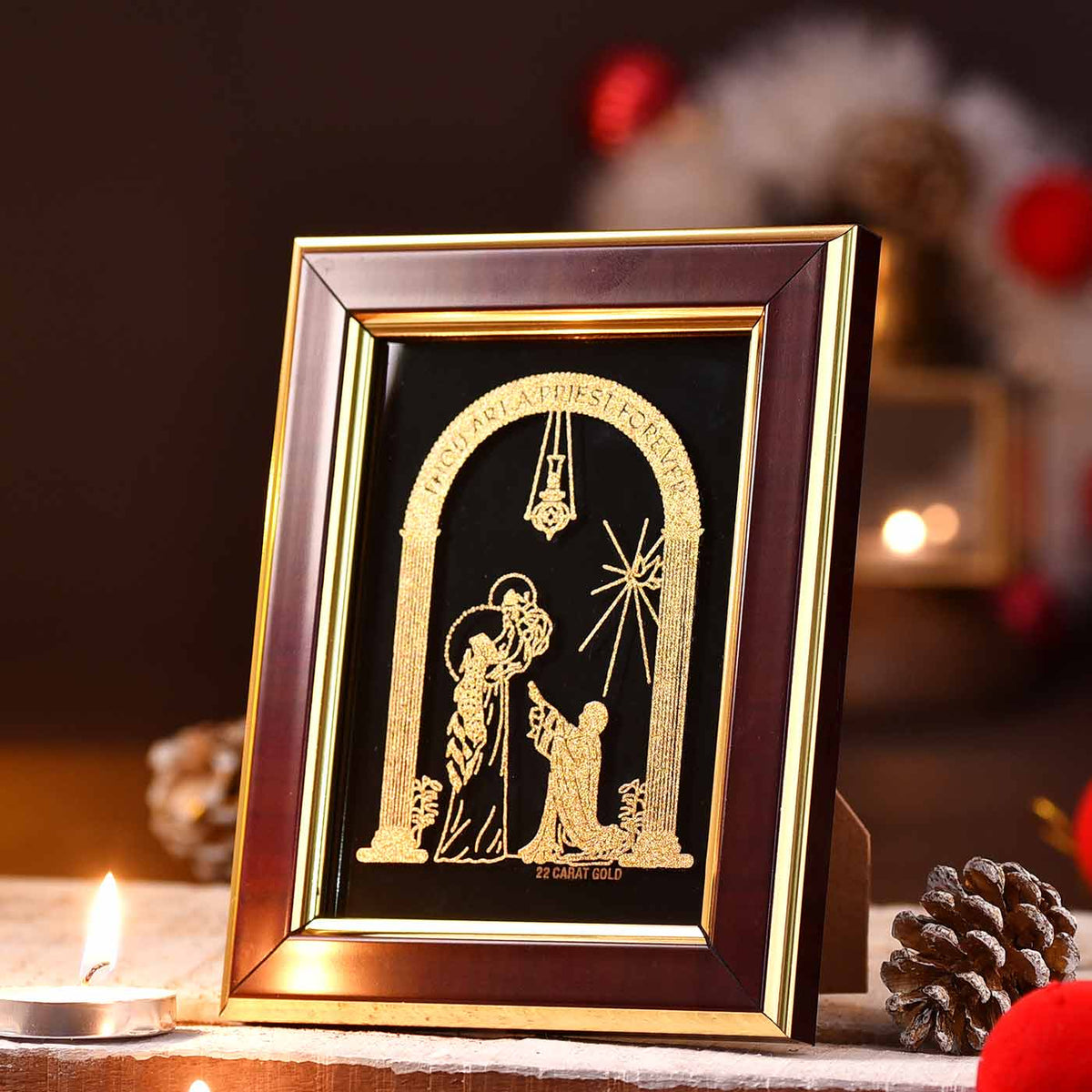 Priest Frame Priest Forever Jesus Gold Frame – TOKENZ