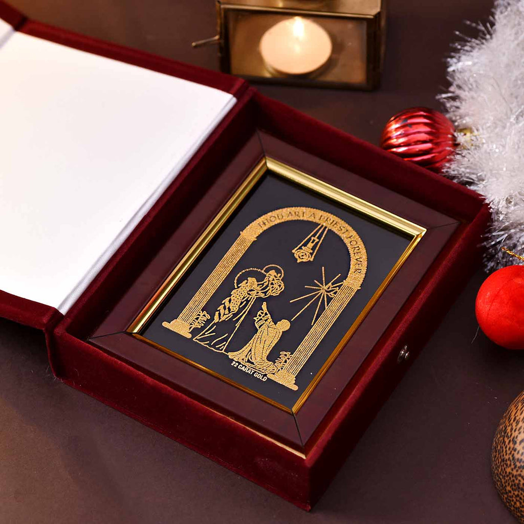 Priest Frame Priest Forever Jesus Gold Frame – TOKENZ