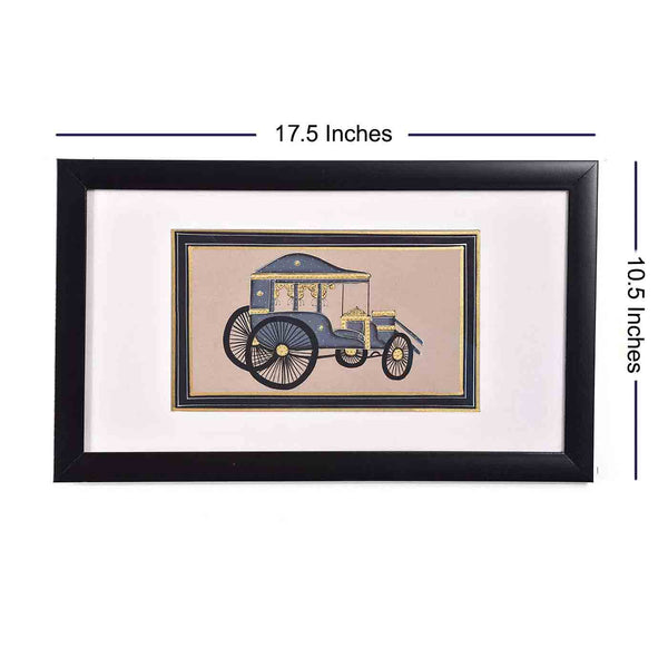 Framed Company Painting Of  Royal Carriage (17.5*10.5 Inches)