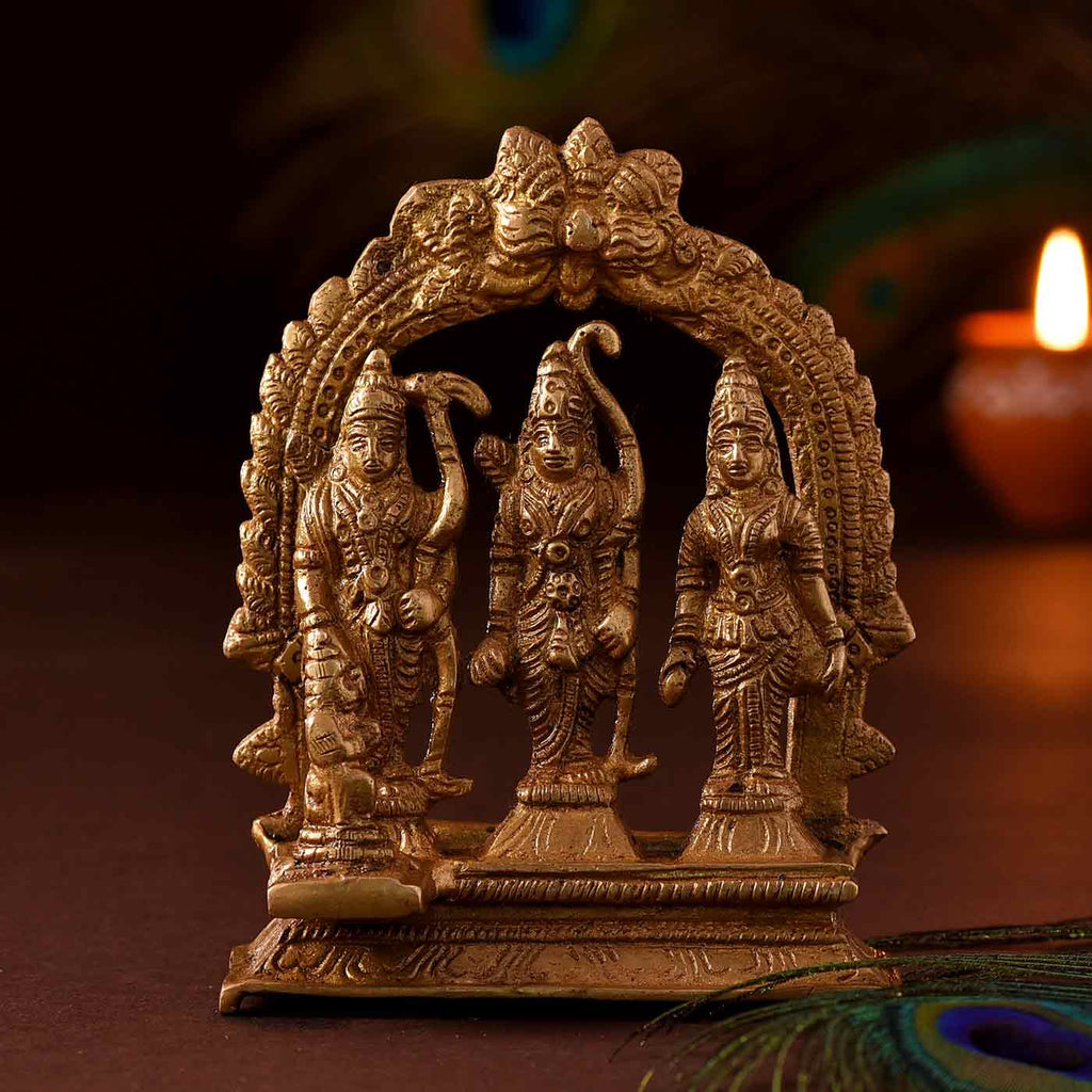 Majestic Ram Darbar Brass Idol