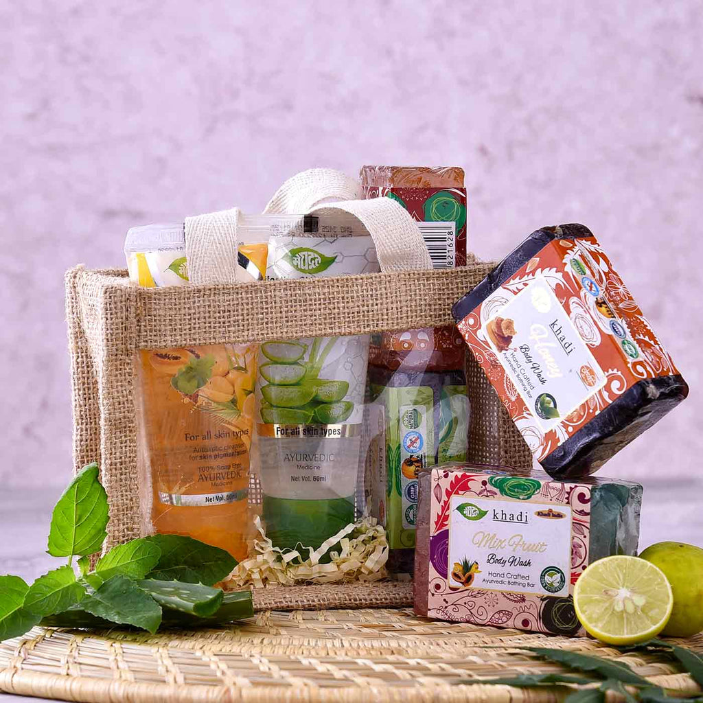 Buy Bath Essentials Gift Basket Online , Send Gifts To India -  YuvaFlowers.com