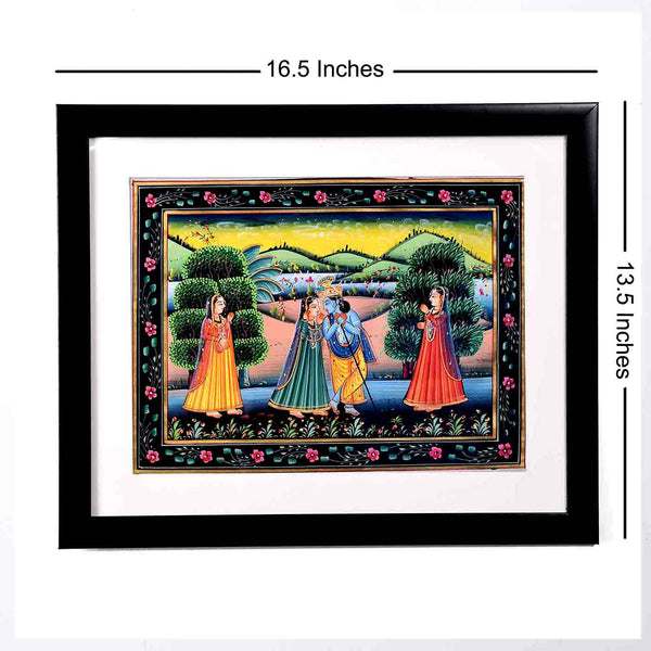 Boundless Love Of Radha Krishna (16.5*13.5 Inches)