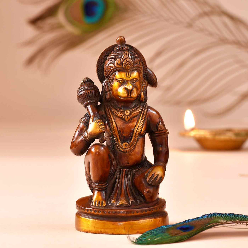 Veer Hanuman Brass Idol