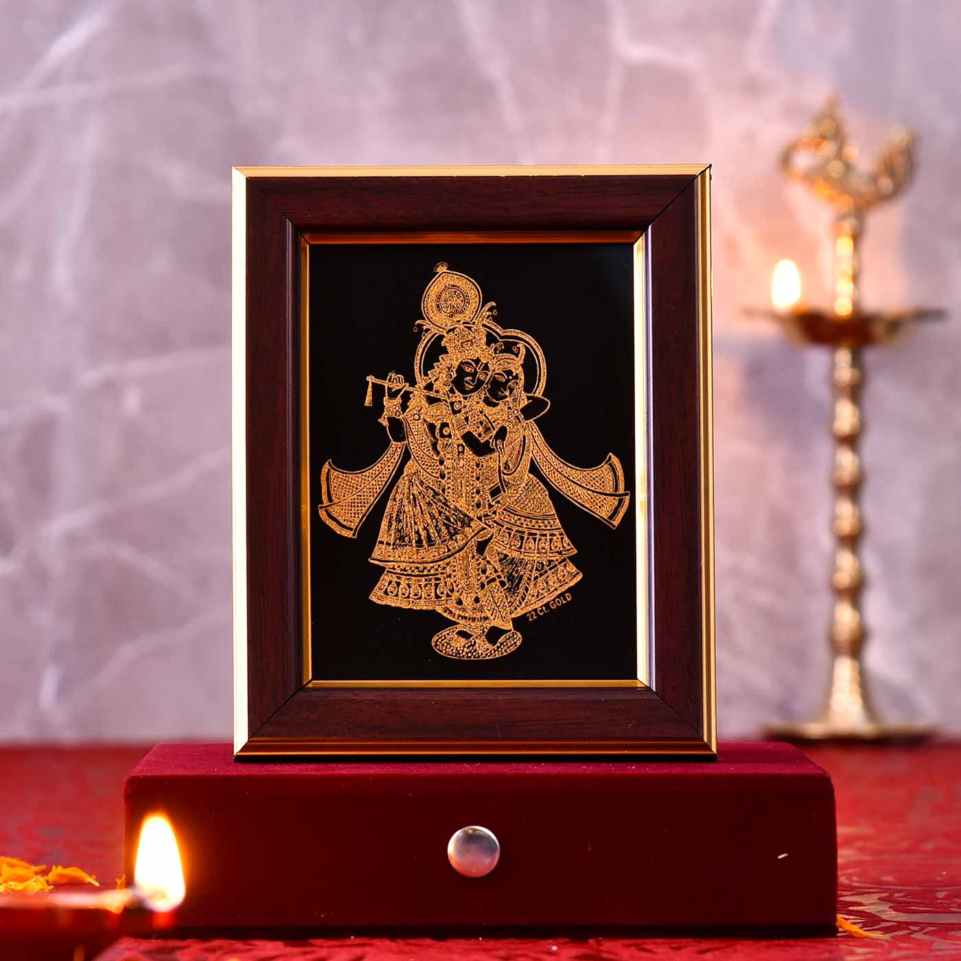 Radha Krishna Mini Charan Paduka, For Temple at Rs 100/piece in Mumbai |  ID: 2850434710233
