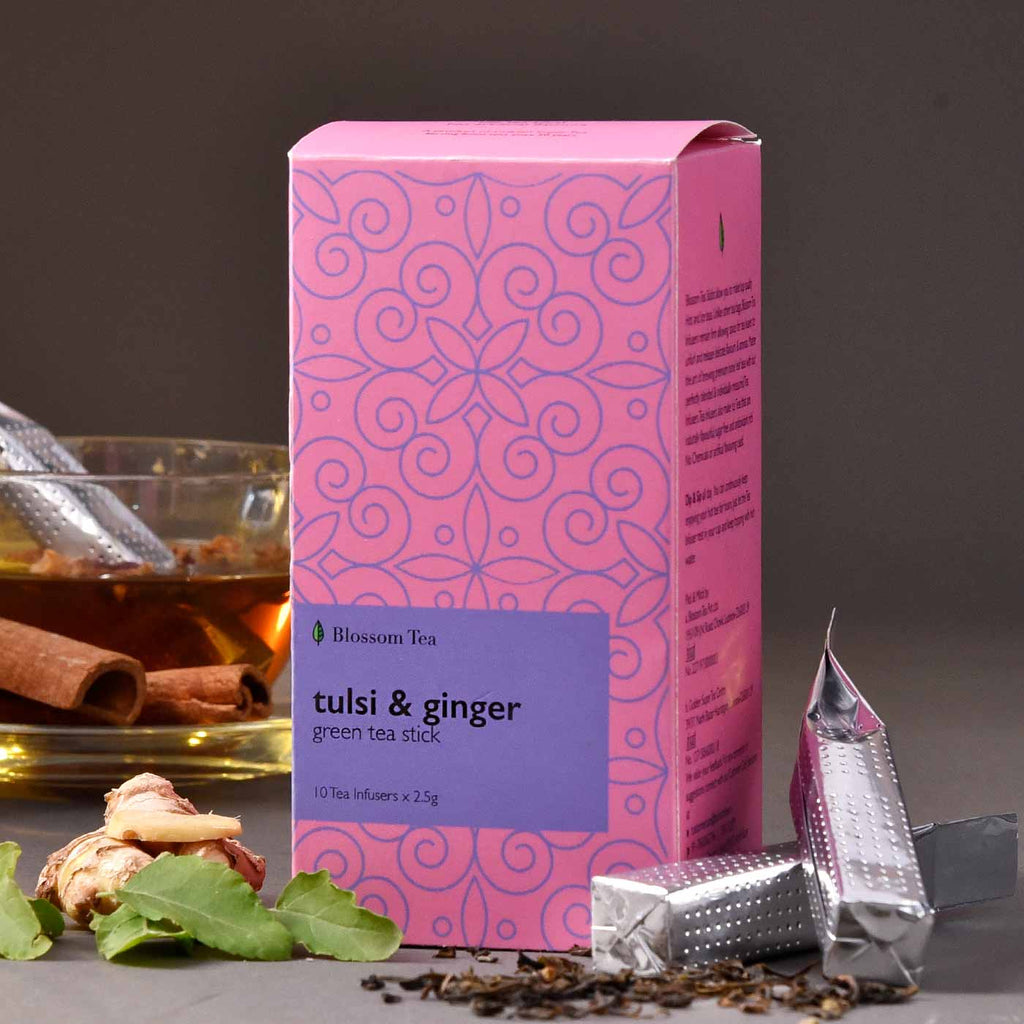 Aromatic Tulsi & Ginger Green Tea Stick