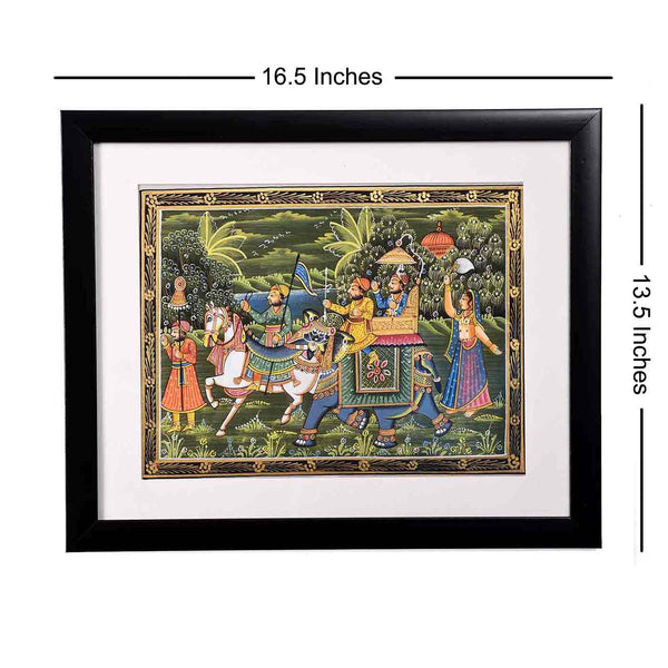 Prestigious Looking Mughal Painting (16.5*13.5 Inches)