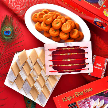 Buy Rakhi Set of 5- Rakhi Sets Online in India – TOKENZ