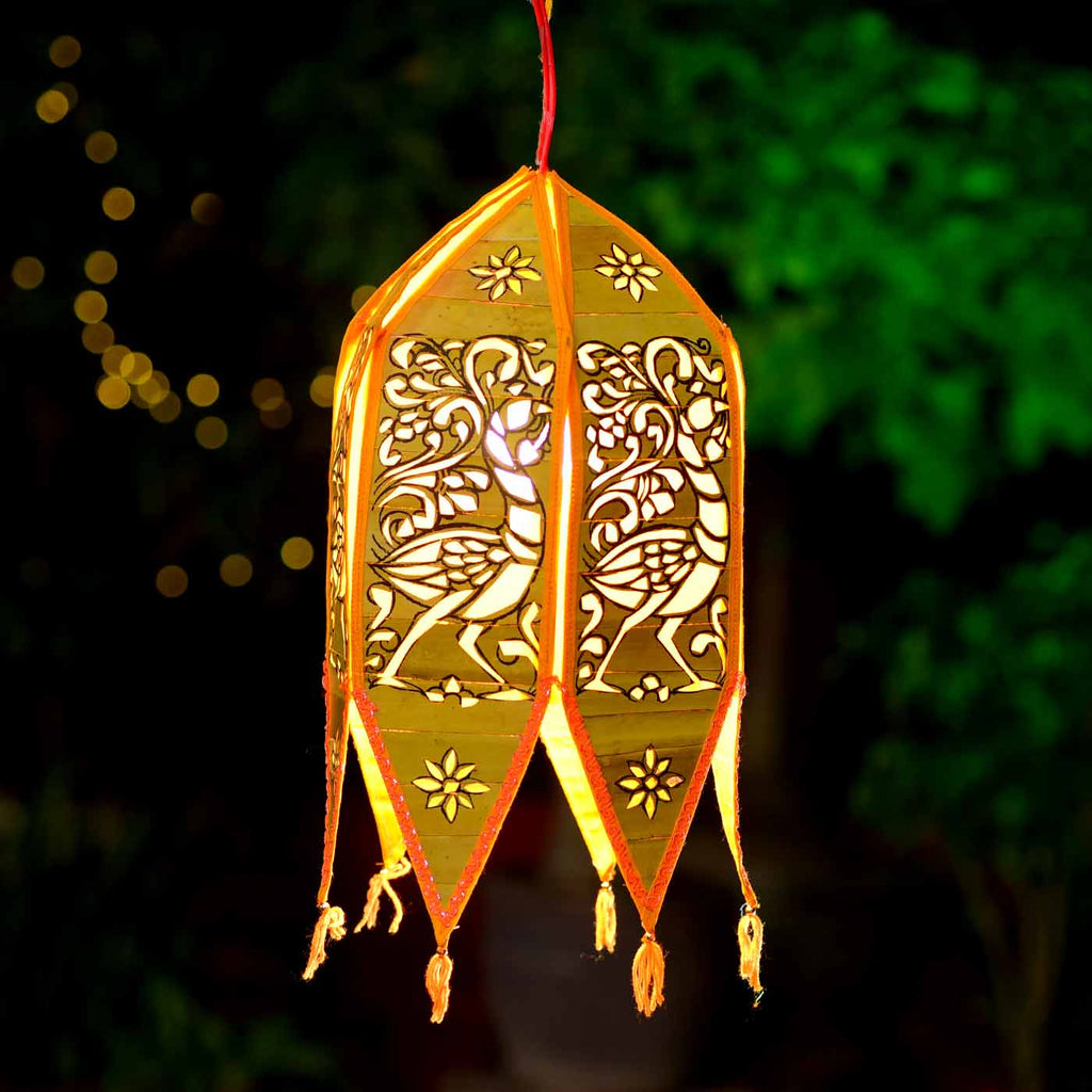 Enchanting Palm Leaf Lantern (16*10 Inches)
