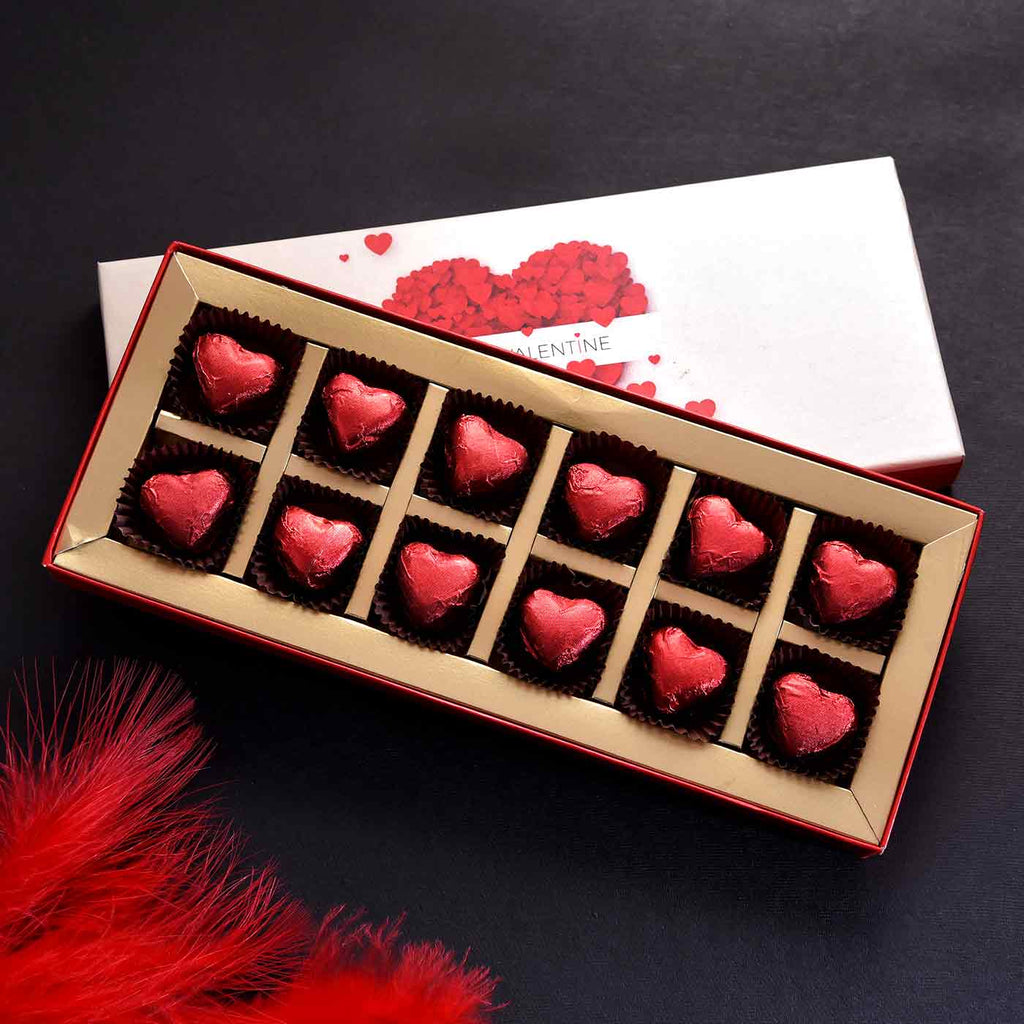 Red Heart Shaped Chocolates