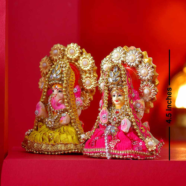 Divine Terracotta Lakshmi & Ganesha Set
