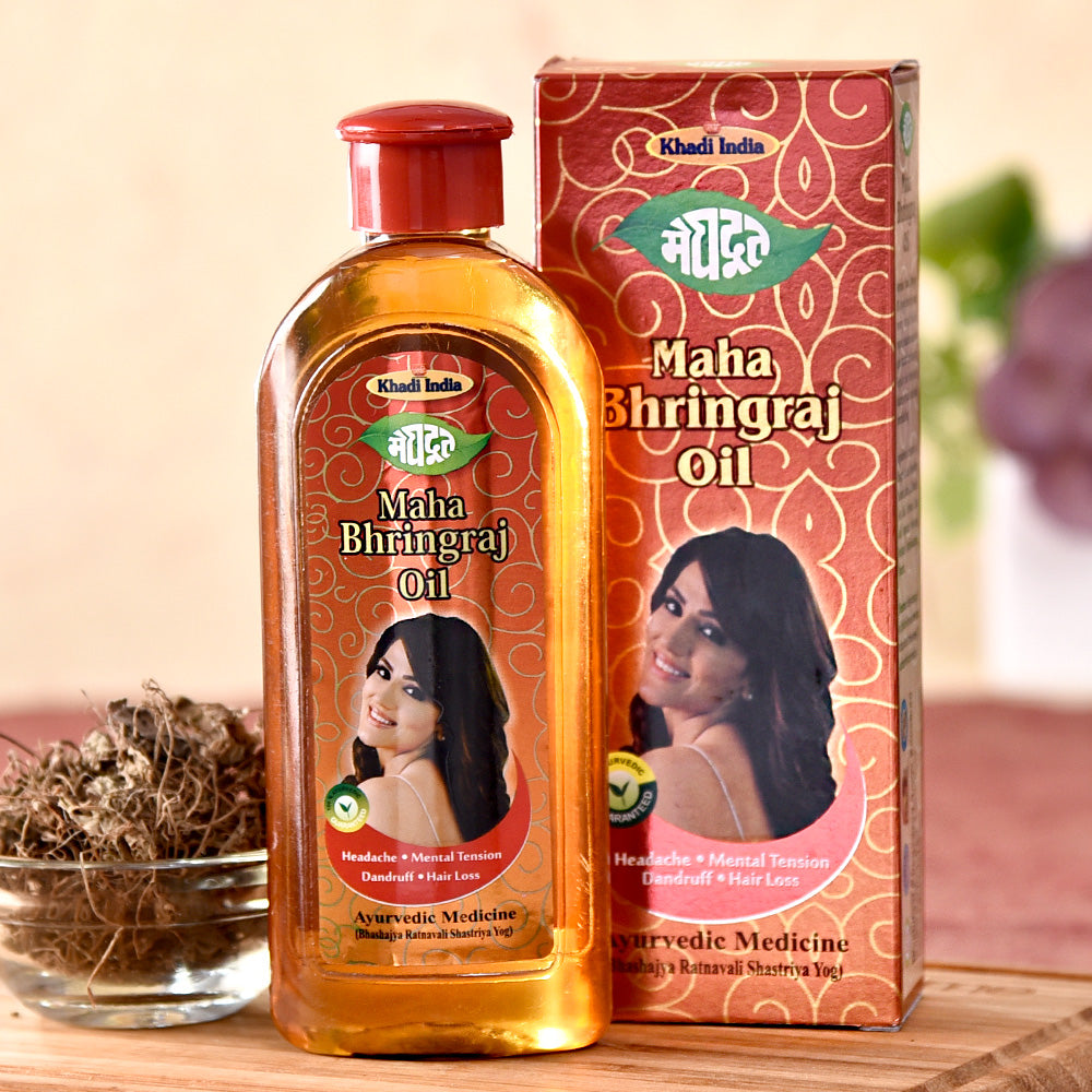 Khadi hair growth vitalising oil review and demo (how I massage my head) -  YouTube