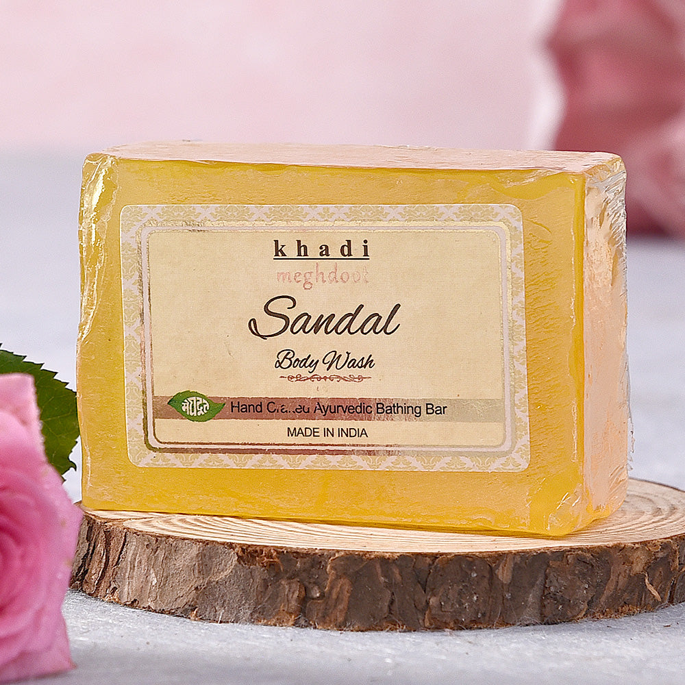 KHADI NATURAL HERBS Herbal Soap - Sandal Wood, Handmade, Glycerine & E –  Fetch N Buy