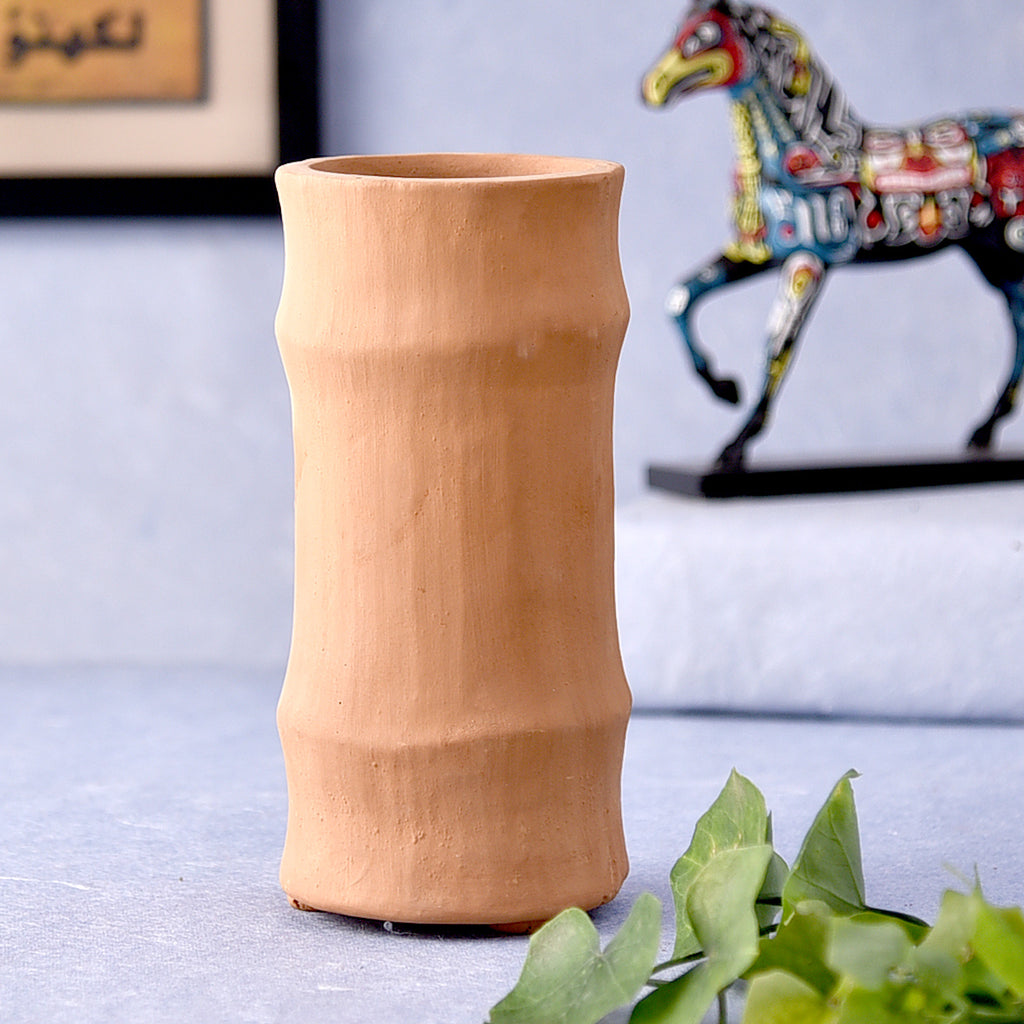Bamboo Poise Deep Handmade Pot