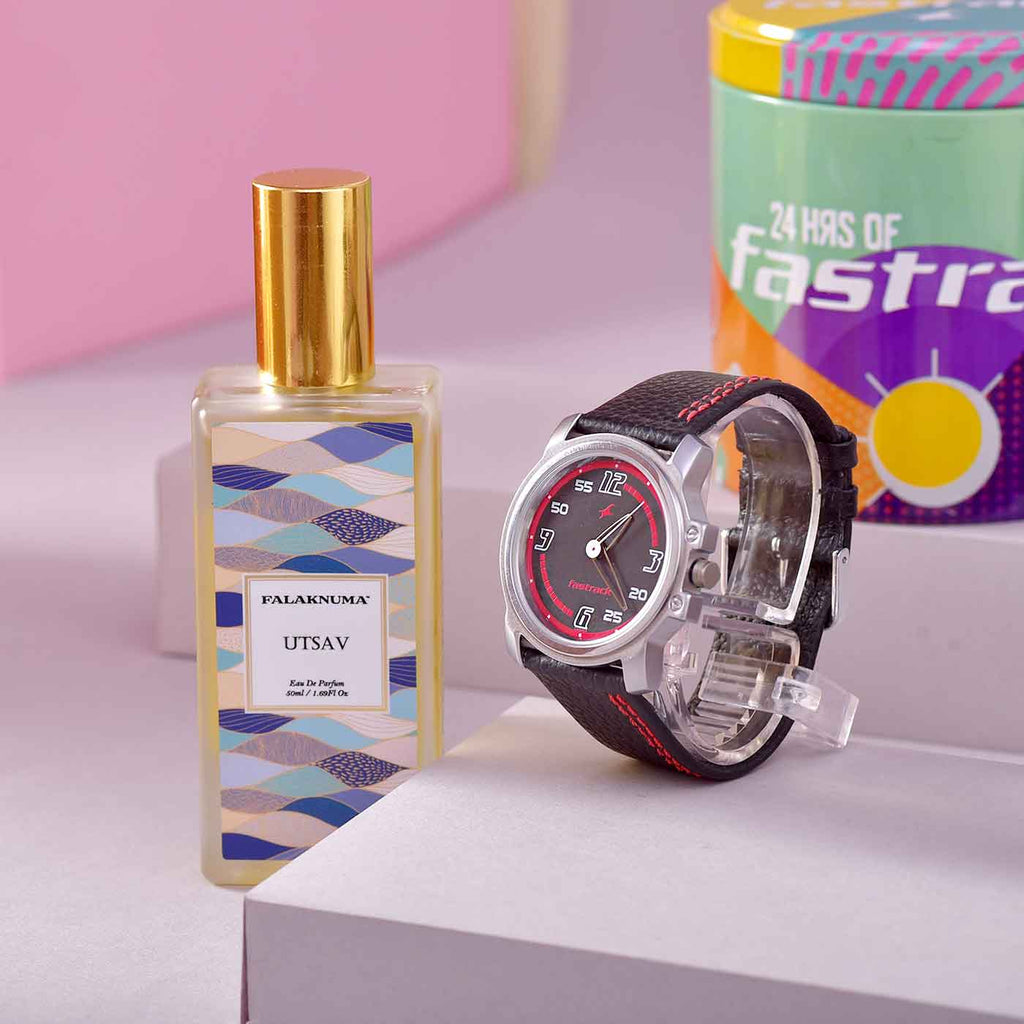 Marvellous Valentine Hamper With Watch & Perfume