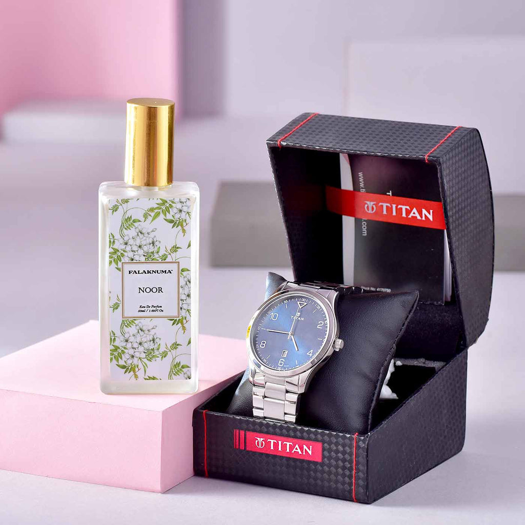 Luxurious Valentine Hamper With Watch & Perfume