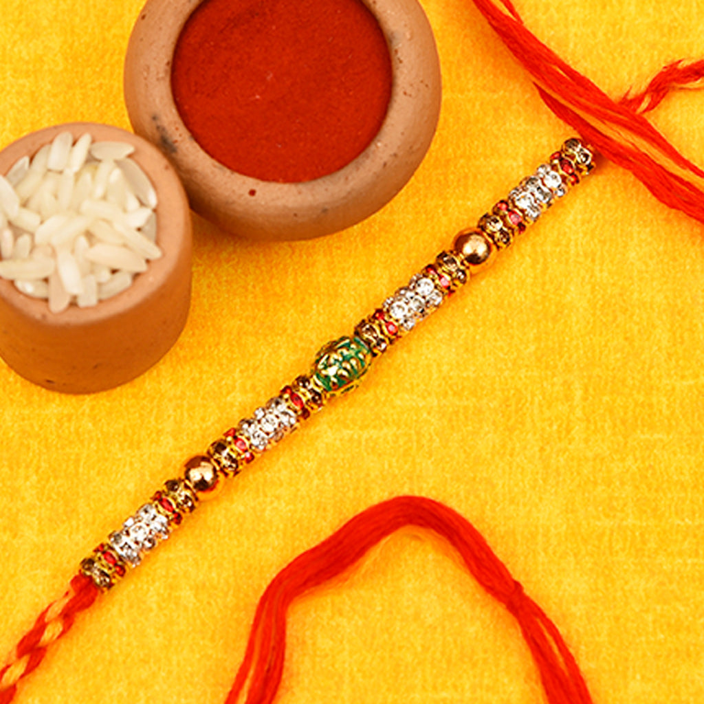 Glittering Stones & Beads Rakhi